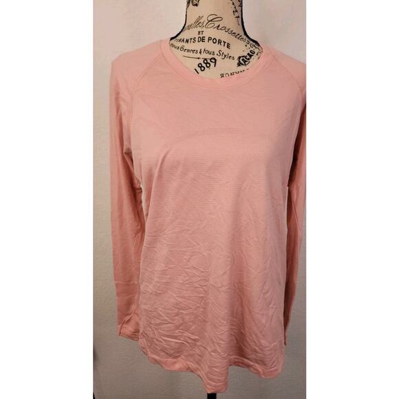 Lululemon Pullover Womens 12 Run Swiftly Long Sleeves Thumbholes Light Pink - Picture 2 of 9